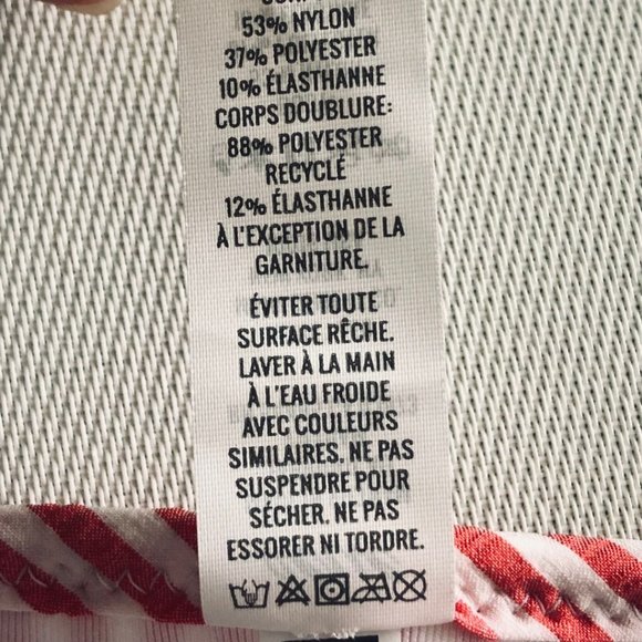 NWT - Aerie Ruffled Cloqué Bikini Bottom in Garnet Size M - Picture 8 of 12